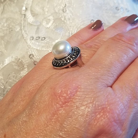 NWOT Freshwater Pearl Sterling Ring - Picture 2 of 5
